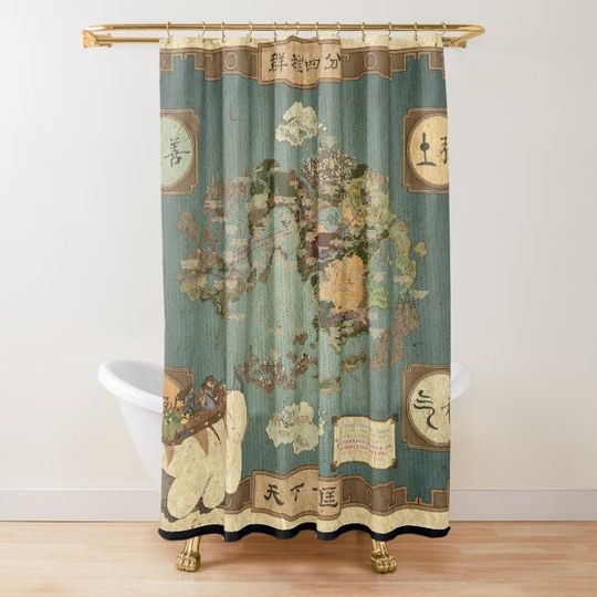 avatar the last airbender map I Shower Curtain