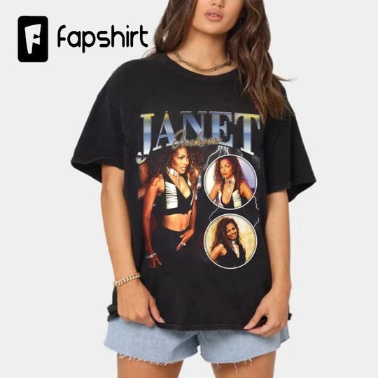 90s Janet Jackson Vintage T-shirt, Janet Jackson T-Shirts, Janet Jackson Vintage Shirt