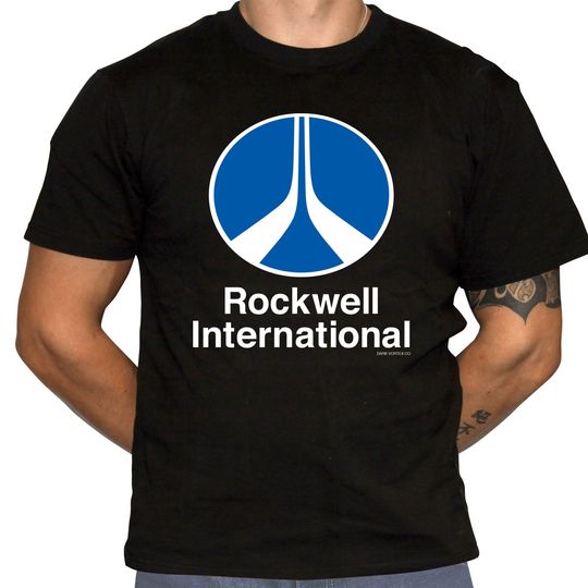 Rockwell International Logo TShirt - Defunct Aerospace Company