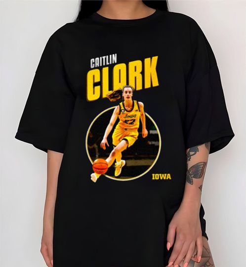 Caitlin Clark 22 logo T-Shirt, Hawkeye Clark Shirt, Caitlin Clark Merch, Basketball Tee