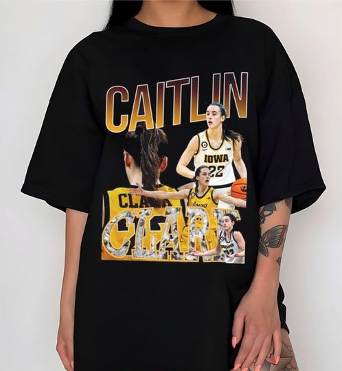 Caitlin Clark 22 logo T-Shirt, Hawkeye Clark Shirt, Caitlin Clark Merch, Basketball Tee