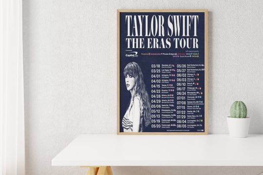 Eras Tour Schedule Printed Poster - Taylor Eras Tour 2023 Poster