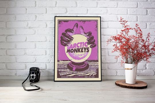Arctic Monkeys Poster,Arctic Monkeys Retro Poster