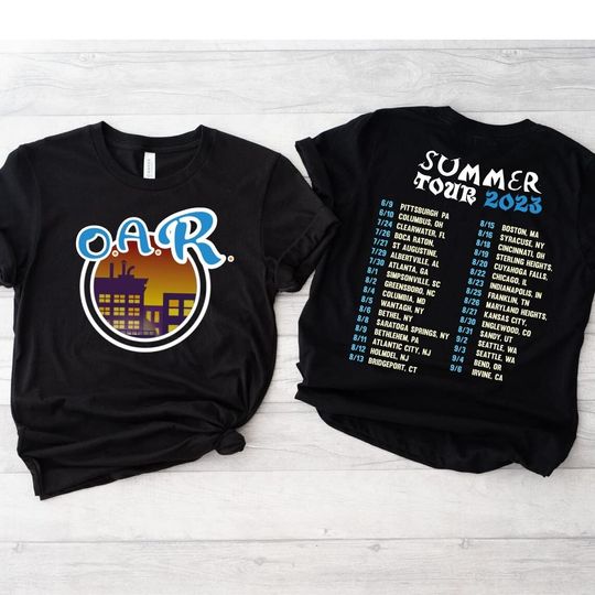 OARBand Shirt Summer Tour 2023 Shirts OAR Tour 2023 Shirt OAR Double Sides T-shirt