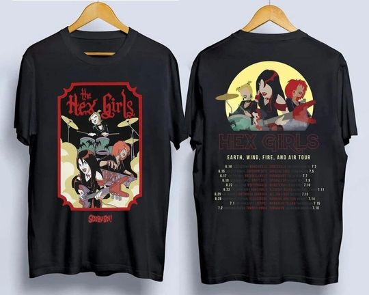 The Hex Girls Shirt Spell Bound World Tour Shirts The Hex Girls Tour 2023 Shirt Scooby Vintage T-shirt
