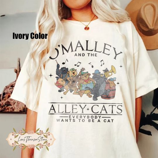 The Aristocats Comfort Colors Shirt, O'Malley and the Alley Cats