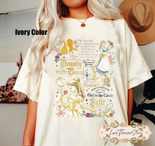 Belle Shirt, Disney Comfort Color Shirt, Beauty Beast Shirt