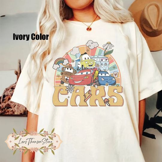 Retro Disney Cars Comfort Colors Shirt, Cars Movie Shirt