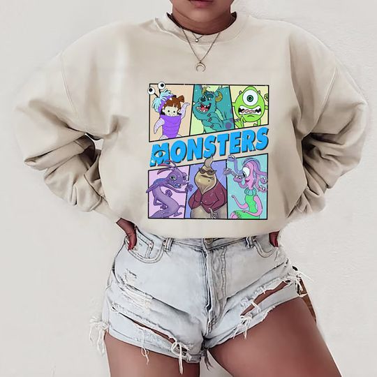 Disney Monsters Inc Sweatshirt, Monster Inc Shirt, Monsters University Shirt