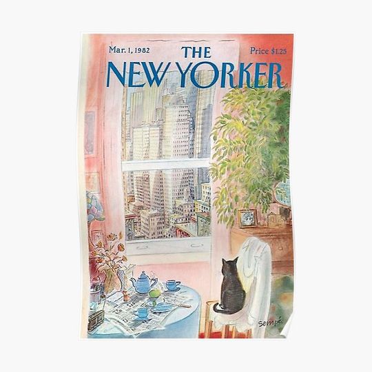the new yorker dream of a cat poster Premium Matte Vertical Poster
