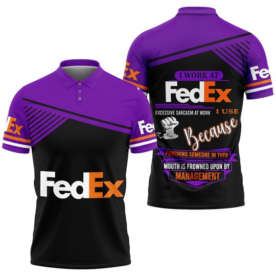 I work at FedEx Express Polo Shirt for Postal Worker