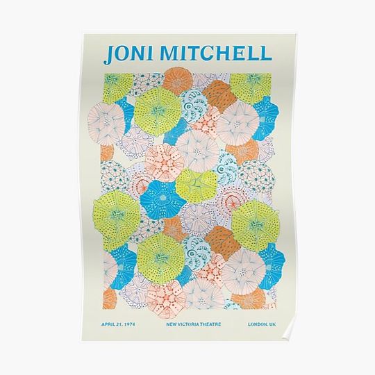 Joni Mitchell Poster Premium Matte Vertical Poster