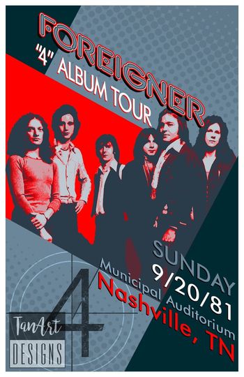Foreigner Concert Poster | Foreigner Tour Poster