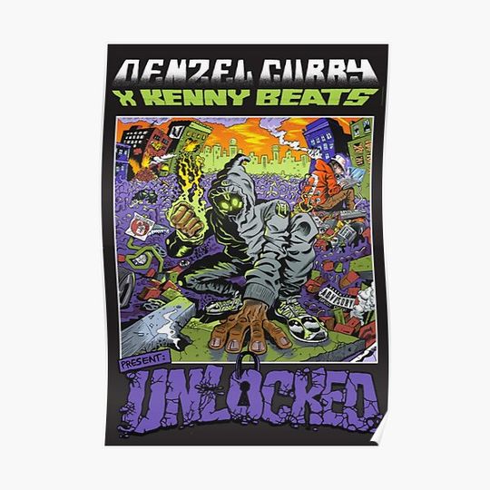 Denzel Curry Unlocked Limited Edition Poster Premium Matte Vertical Poster