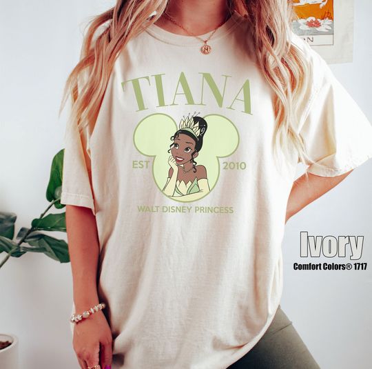 Comfort Colors Princess Tiana Shirt, Walt Disney Princess T-Shirt