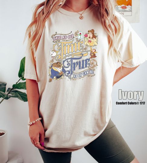 Retro Tale as Old as Time Shirt, Vintage Beauty and the Beast T-shirt