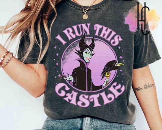 Disney Sleeping Beauty Villains Maleficent Runs This Castle Retro Shirt, WDW Trip Unisex T-shirt