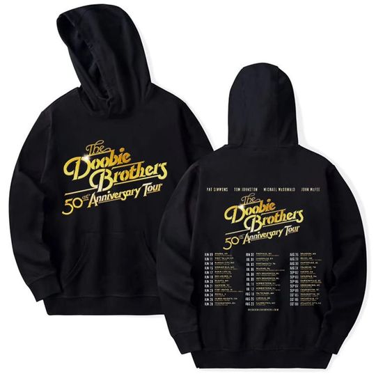 The Doobie Brothers 50th Anniversary Tour 2023 2 side hoodie