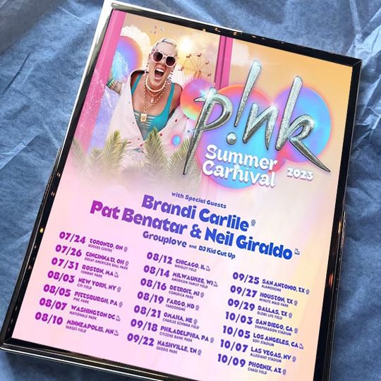 Pink Summer Carnival Tour 2023 Poster