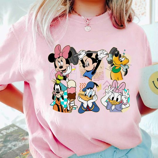Retro 90s Cute Disney Mickey and Friends Shirt