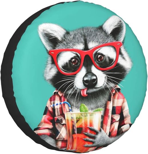 My Moreyea Funny Raccoon Spare Tire Cover
