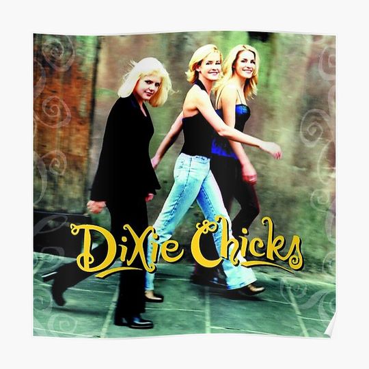 Dixie Chicks Font Premium Matte Vertical Poster