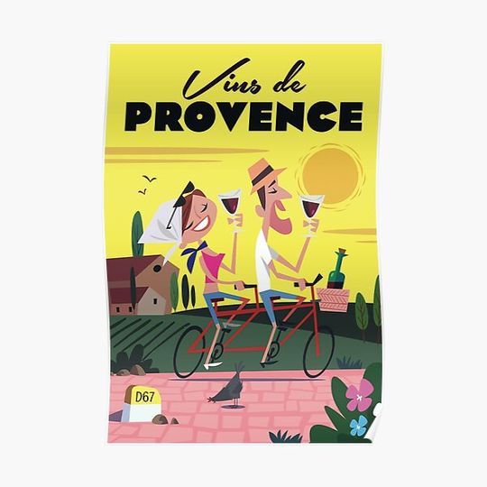 Vins de Provence poster Premium Matte Vertical Poster