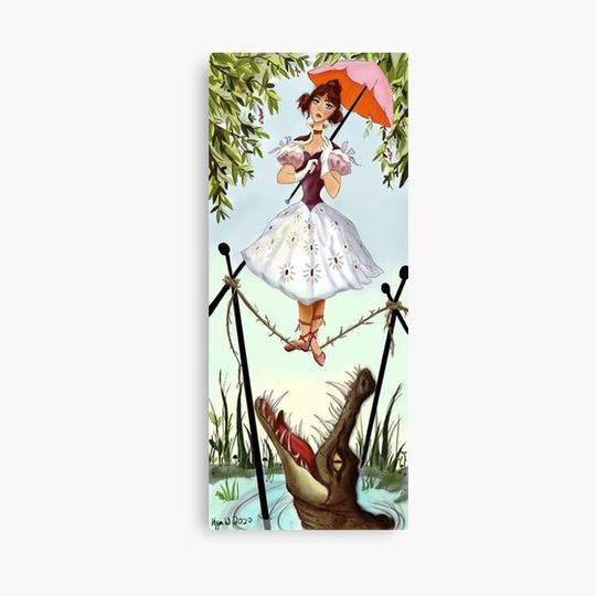 Haunted Mansion Tightrope Girl Canvas