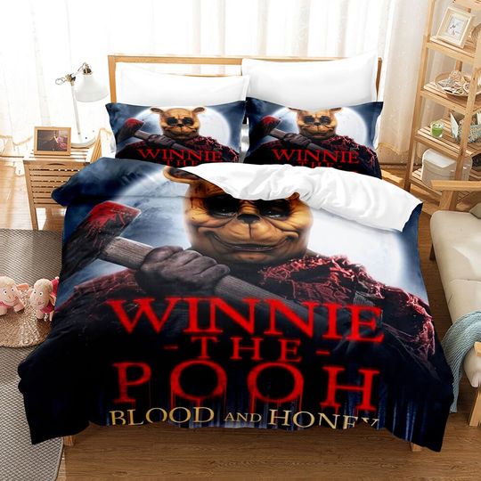 Winnie The Pooh Blood And Honey Bedding Duvet Cover Set