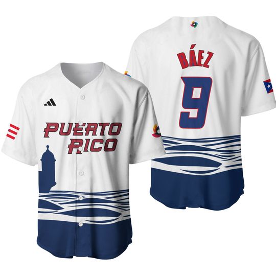 Javier Baez Puerto Rico Jersey - World Baseball Jersey