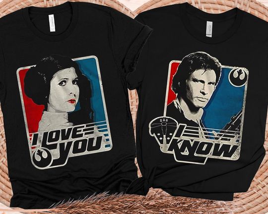 Han Solo I Know Leia I Love You Retro Classic 2023 T-Shirt