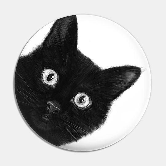 Black cat - Cat - Pin