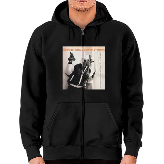 Boogie Down Productions By All Means Necessary Zip Hoodies