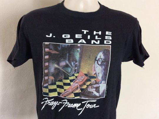 Vtg 1981 J Geils Band Freeze Frame Concert T-Shirt