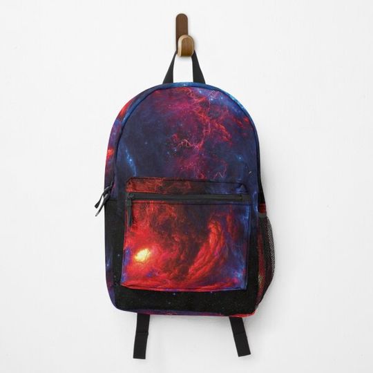 Red Nebula Galaxies Space Backpack