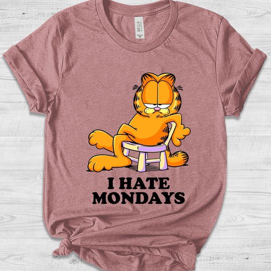 Garfield I Hate Mondays Vintage T-Shirt, Cat Shirt, Cat Lovers Shirt