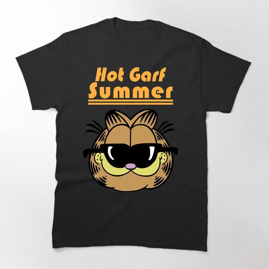 Hot Garf Summer T-Shirt - Garfield T-Shirt - Funny T-Shirt