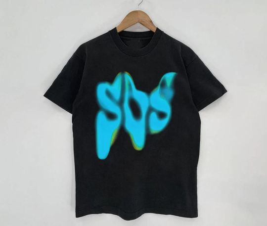 S.Z.A SOS Text Shirt, Sza Album New Bootleg 90s Black T-Shirt, Music RnB Singer Rapper Shirt