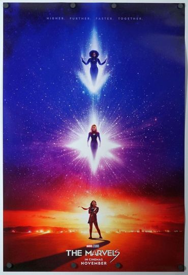 The Marvels Original Theatrical Movie Poster