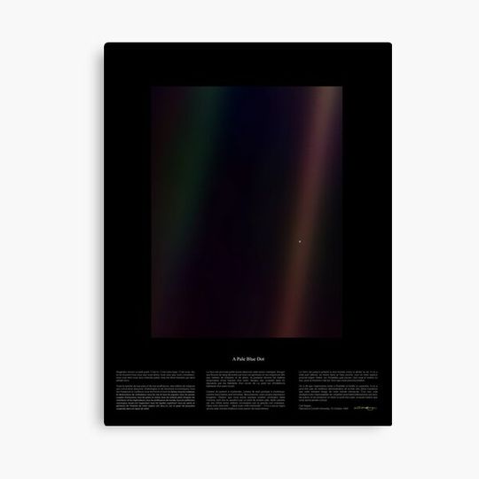 Pale Blue Dot Nasa x Carl Sagan Canvas