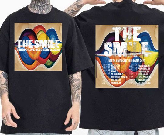 The Smile North American Tour 2023 Tour Shirt, The Smile Unisex T shirt
