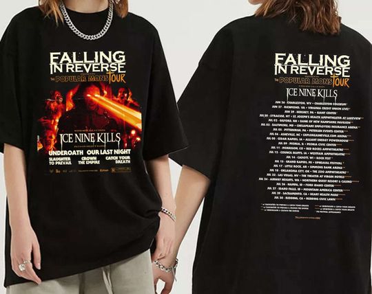 Falling In Reverse The Popular Mons Tour 2023 Tshirt