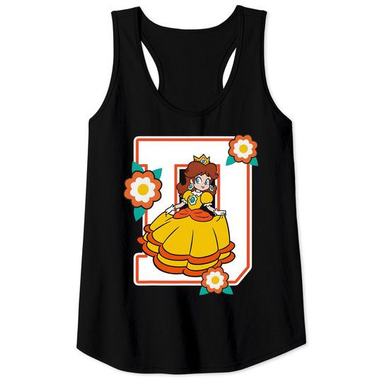 Super Mario Cute Daisy Flowers Poster Graphic Tank Tops