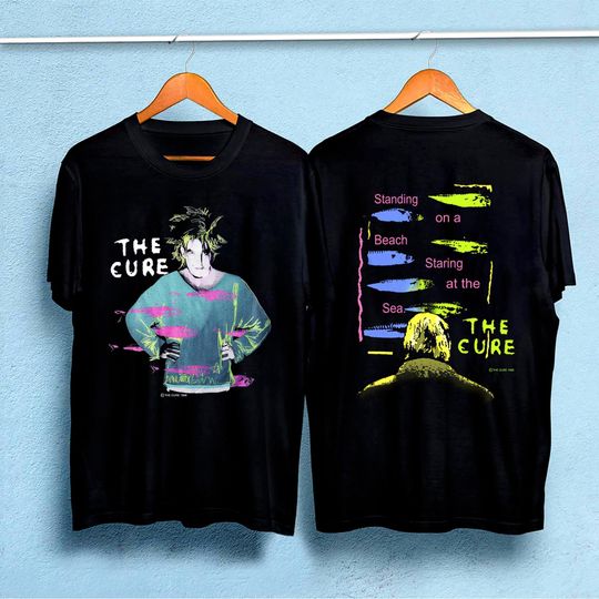 1986 The Cure Standing On A Beach Staring At The Sea T-Shirt