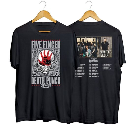 Five Finger Death Punch & Brantley Gilbert US Tour Shirt, Five Finger Death Punch Shirt