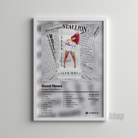 Megan Thee Stallion - Good News -  Album Poster