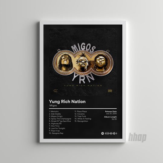 Migos - Yung Rich Nation - Album Cover Poster