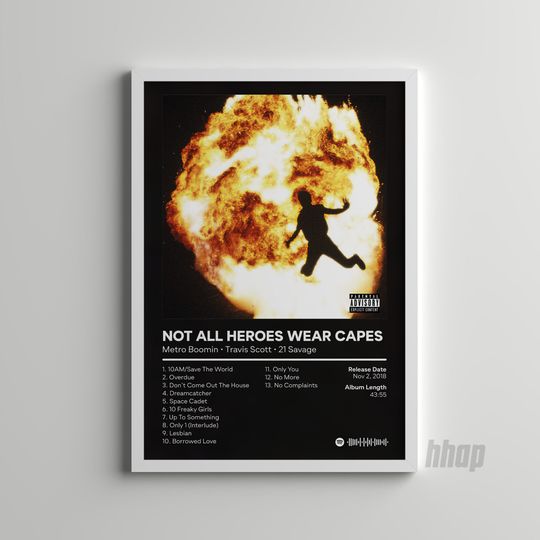 Metro Boomin & 21 Savage - Not All Heroes Wear Capes - Album Cover Poster