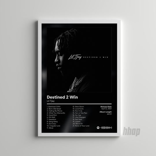 Lil Tjay - Destined 2 Win - Album Cover Poster