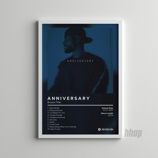 Bryson Tiller - Anniversary - Album Cover Poster